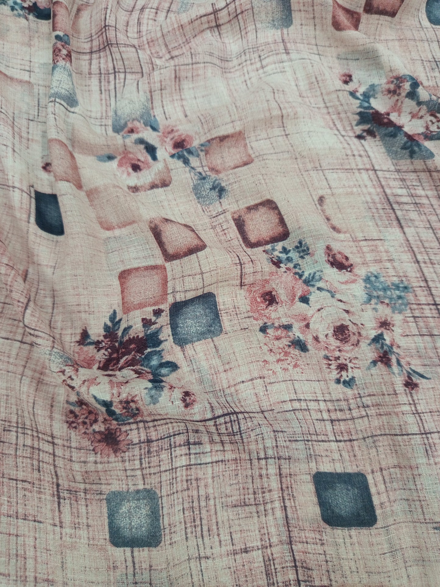 Luxe Lawn Printed Baby Pink Hijab