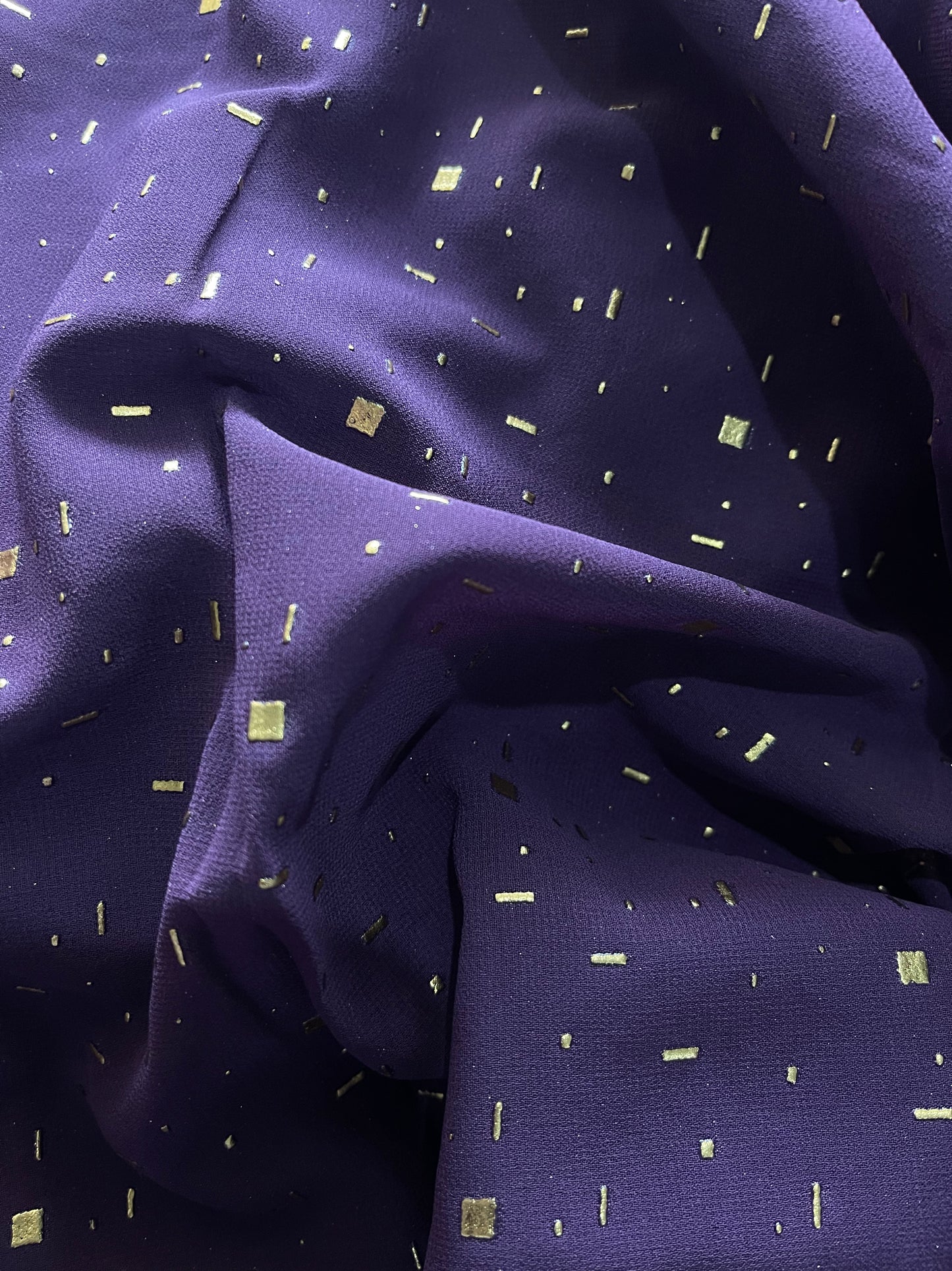 Blue Foil Print Hijab