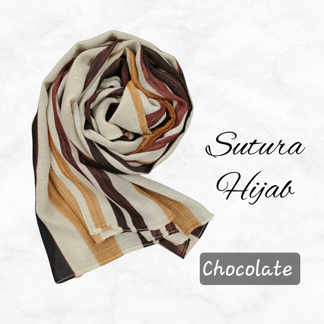 Sutura Printed Chocolate Hijab