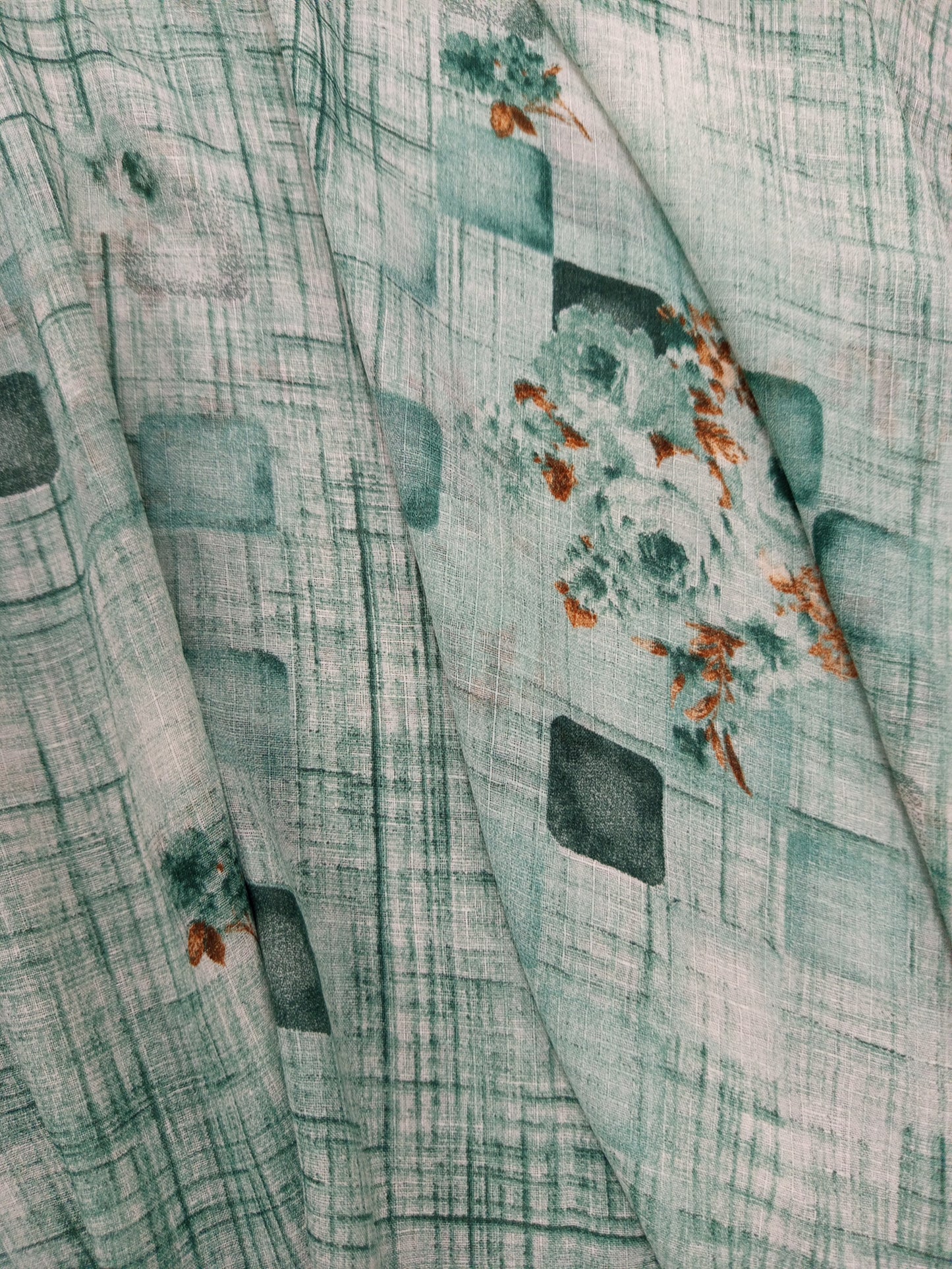 Luxe Lawn Printed Dark Green Hijab