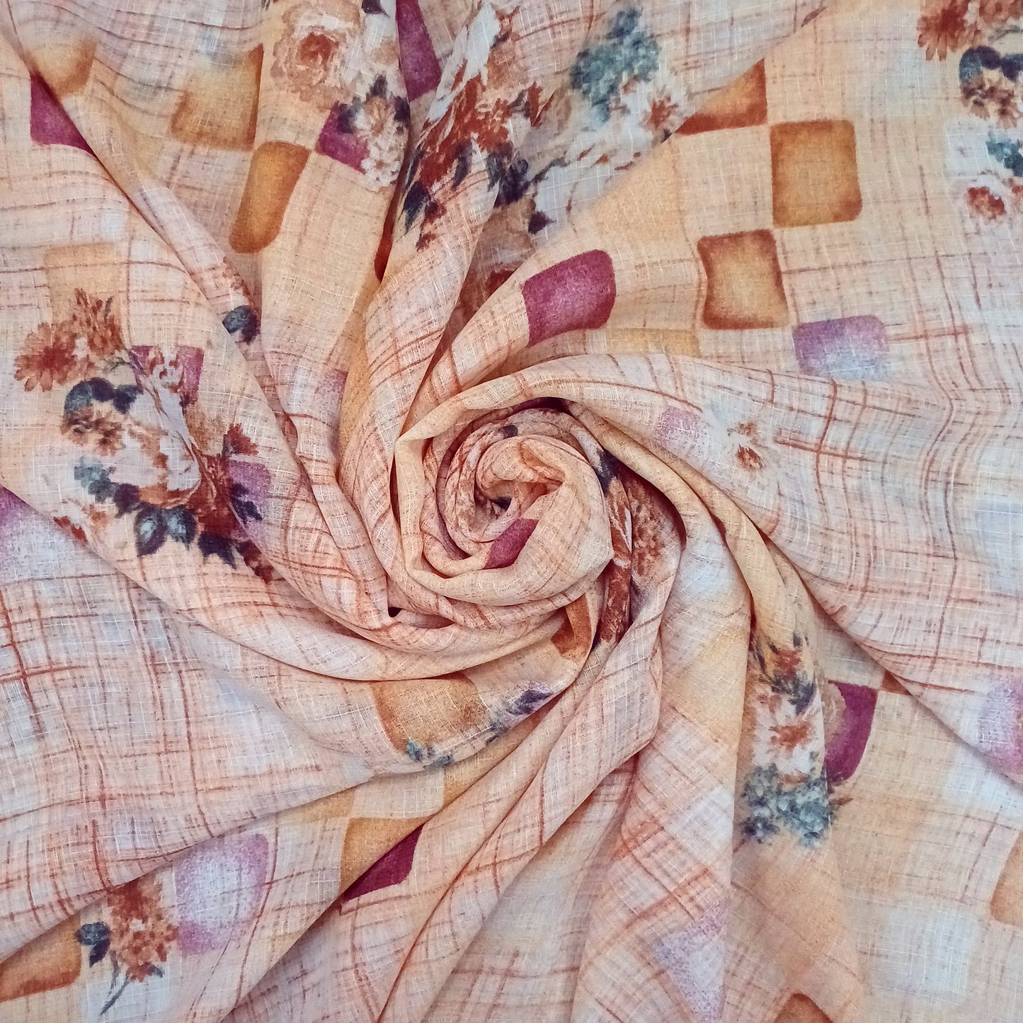 Luxe Lawn Printed Dark Orange Hijab