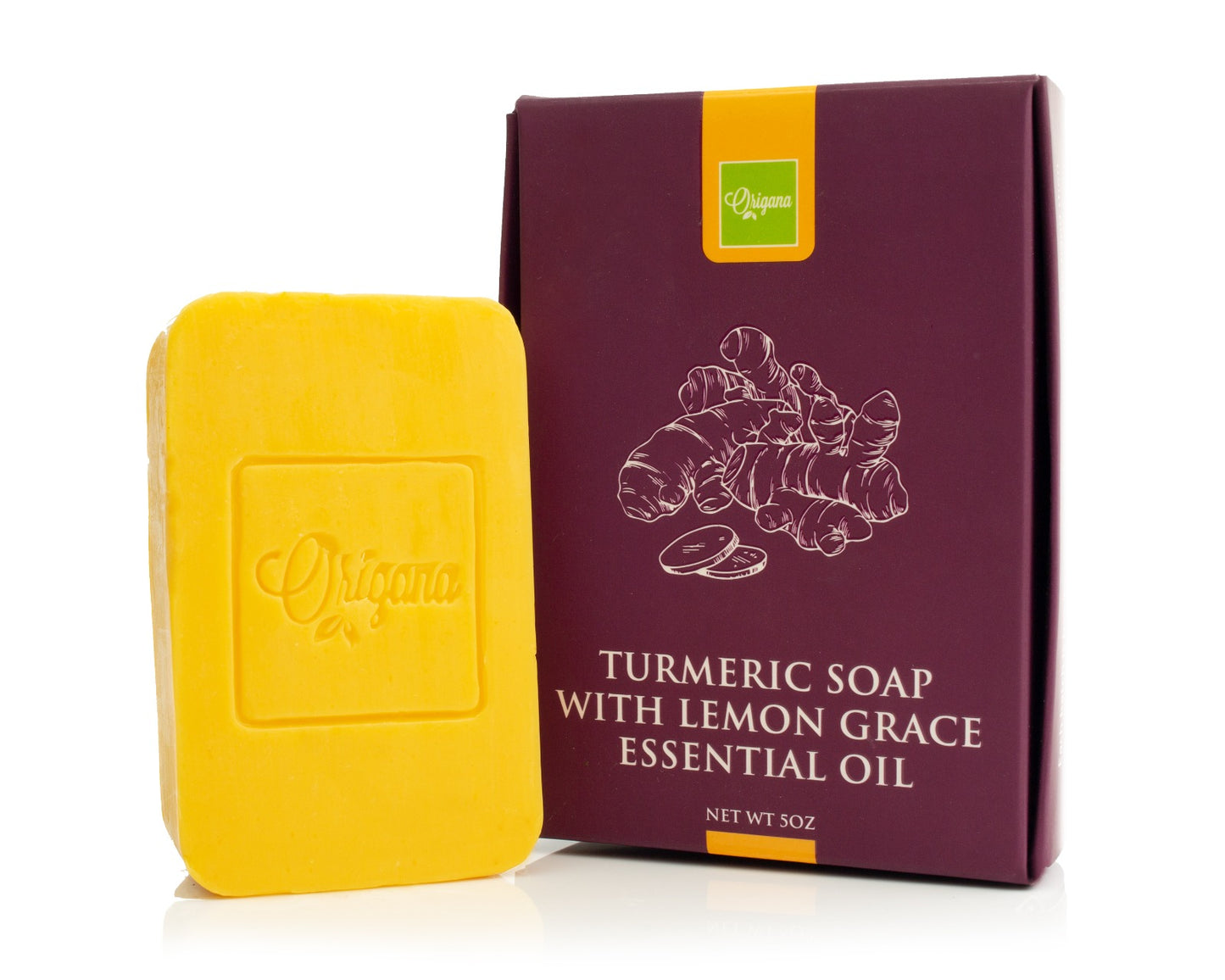 Turmeric Soap with Lemon Grace Essential Oil