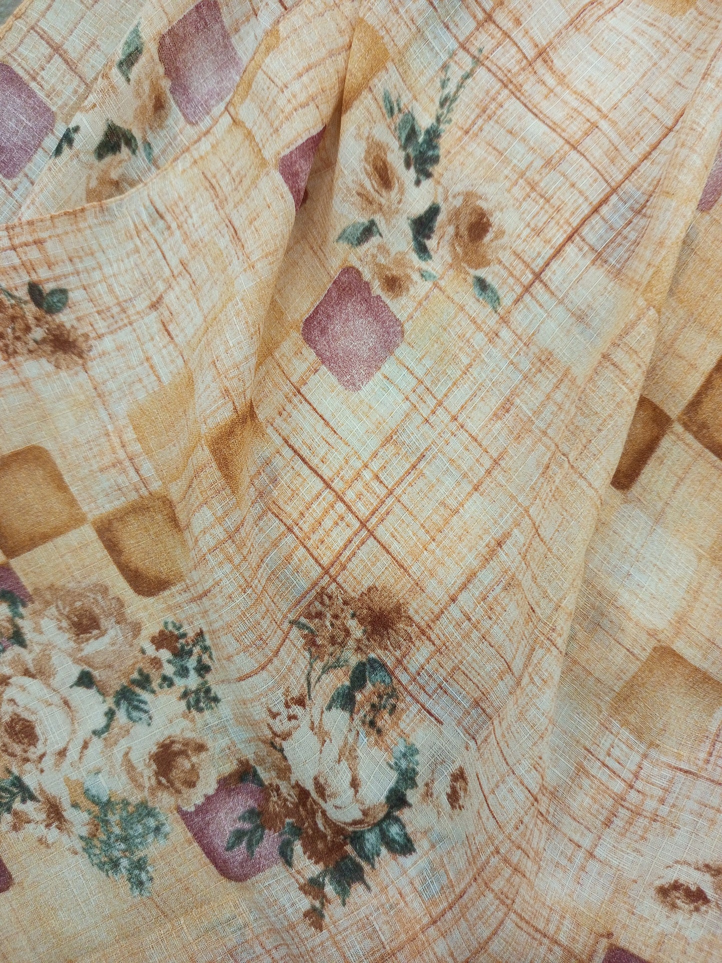 Luxe Lawn Printed Light Orange Hijab