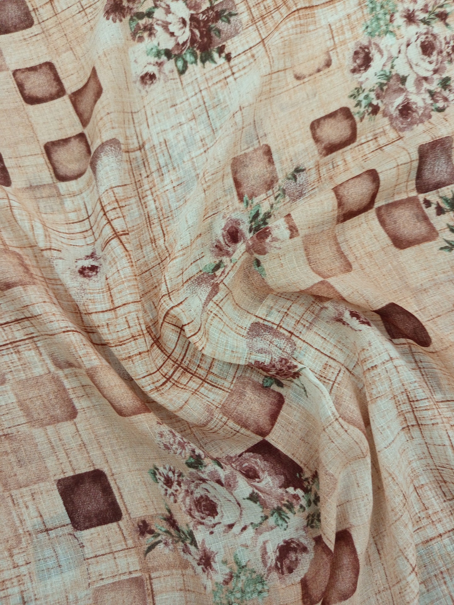 Luxe Lawn Printed Peach Hijab