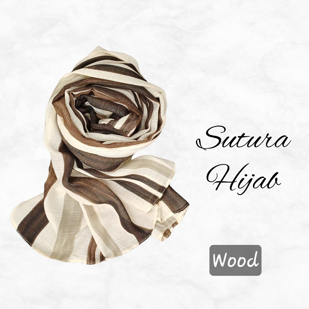 Sutura Printed Wood Hijab