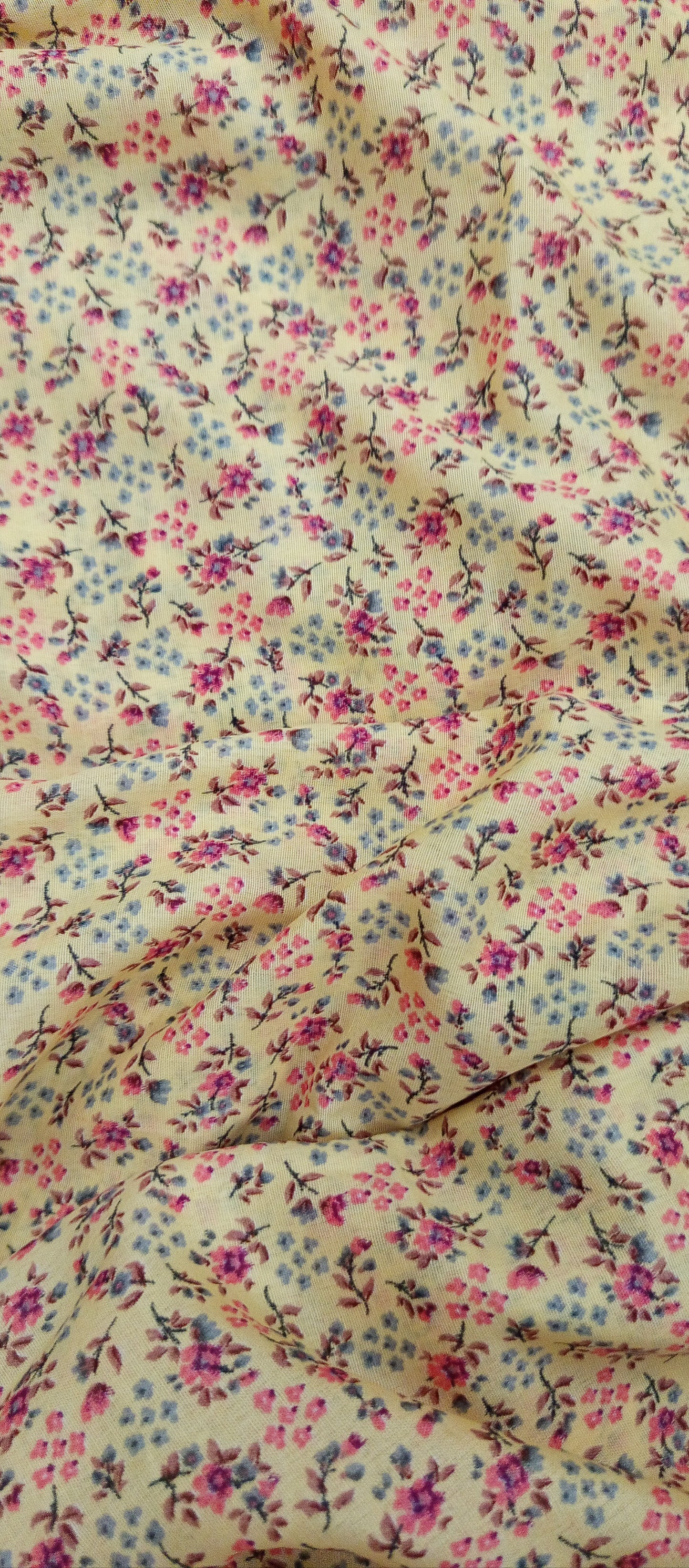 Full Length Namaz Chaddar with Sleeves - Yellow Printed