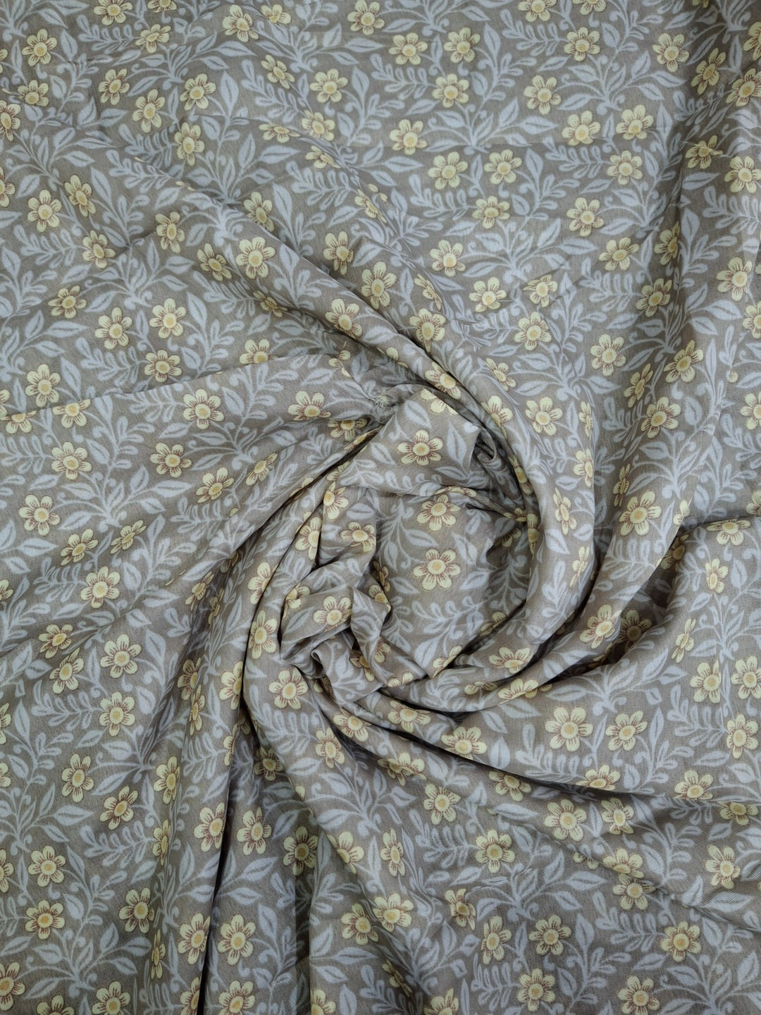 Grey Printed Full Length Namaz Chaddar with Sleeves