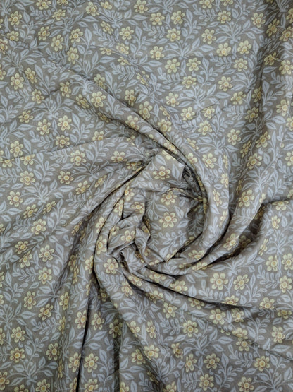 Grey Printed Full Length Namaz Chaddar with Sleeves