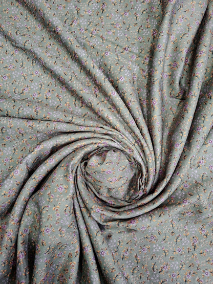 Grey Printed Full Length Namaz Chaddar with Sleeves