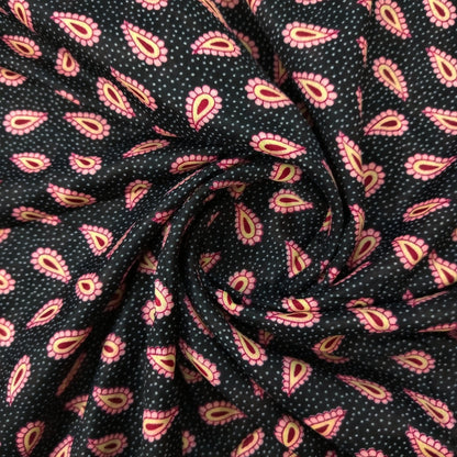 Full Length Random Printed Namaz Chaddar with Sleeves and Adjustable Naqab