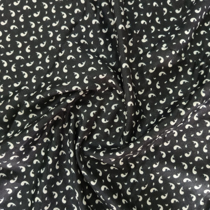 Full Length Random Printed Namaz Chaddar with Sleeves and Adjustable Naqab