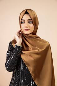 Metallic Chiffon Hijab - Shimmery Copper