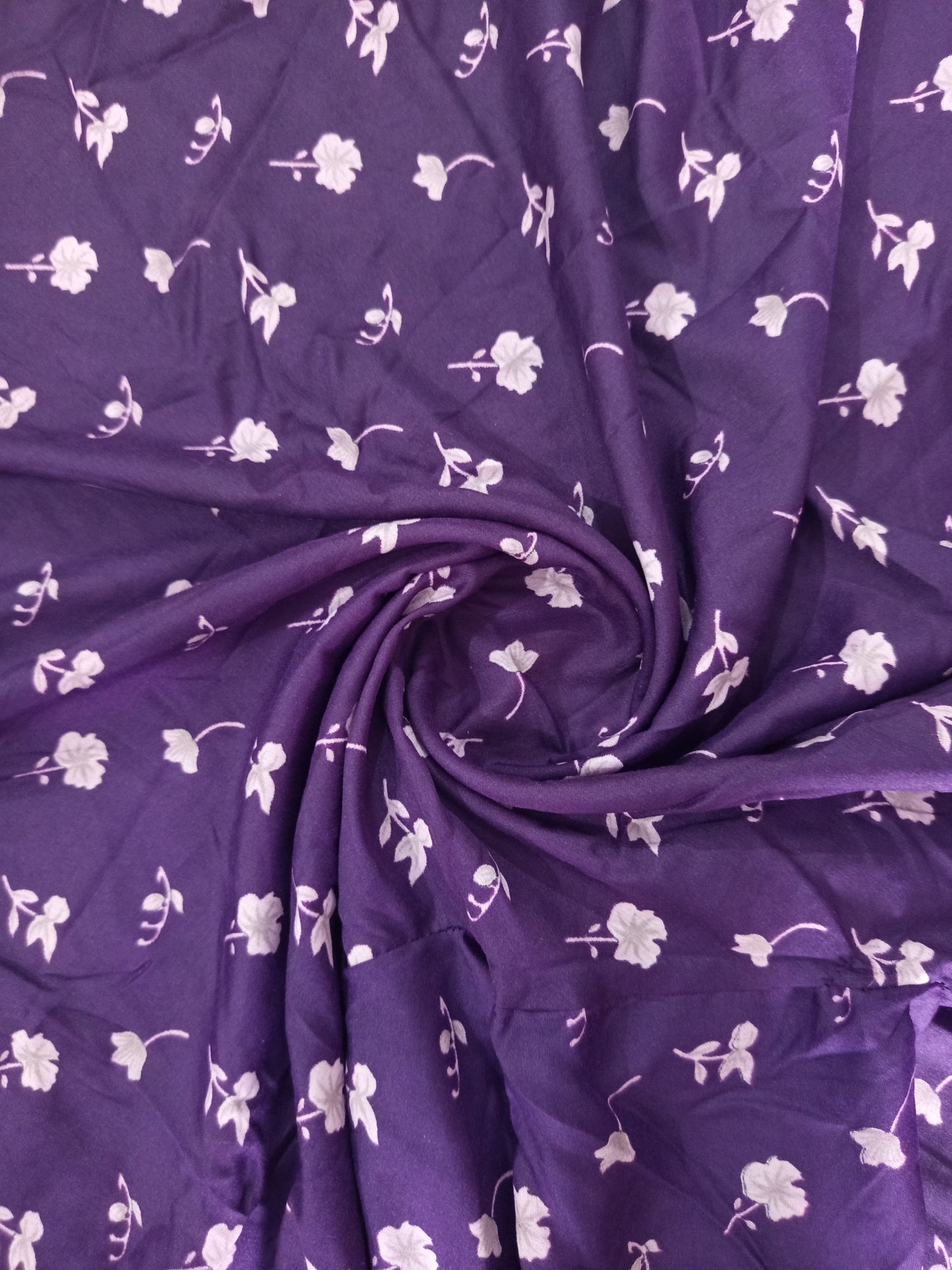 Full Length Printed Namaz Chaddar with Sleeves - Purple Printed