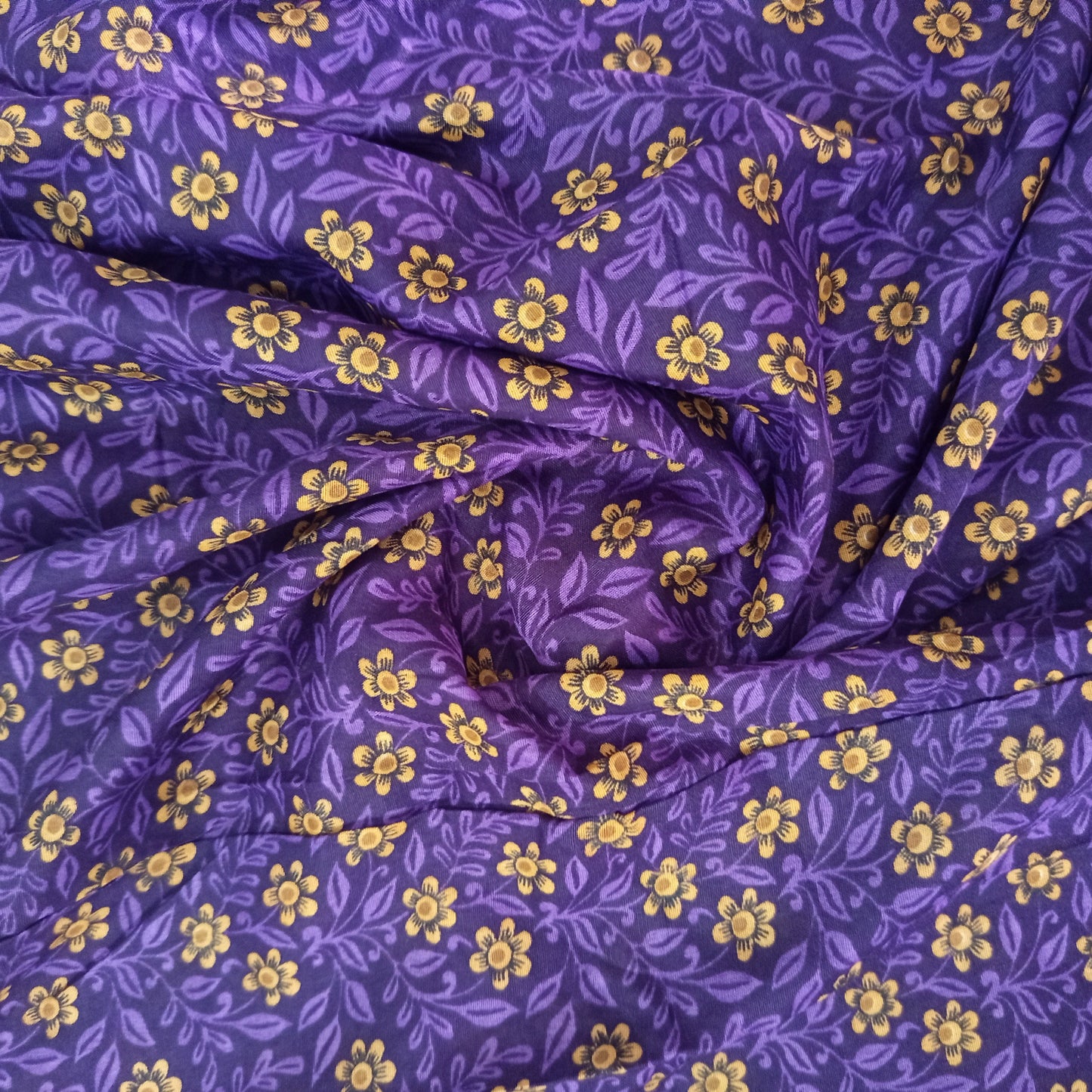 Full Length Printed Namaz Chaddar with Sleeves - Purple Printed