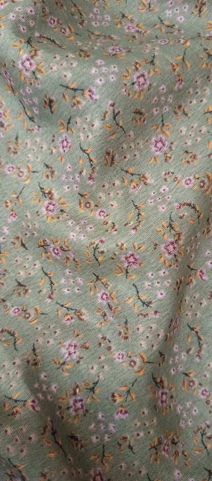 Grey Printed Full Length Namaz Chaddar with Sleeves