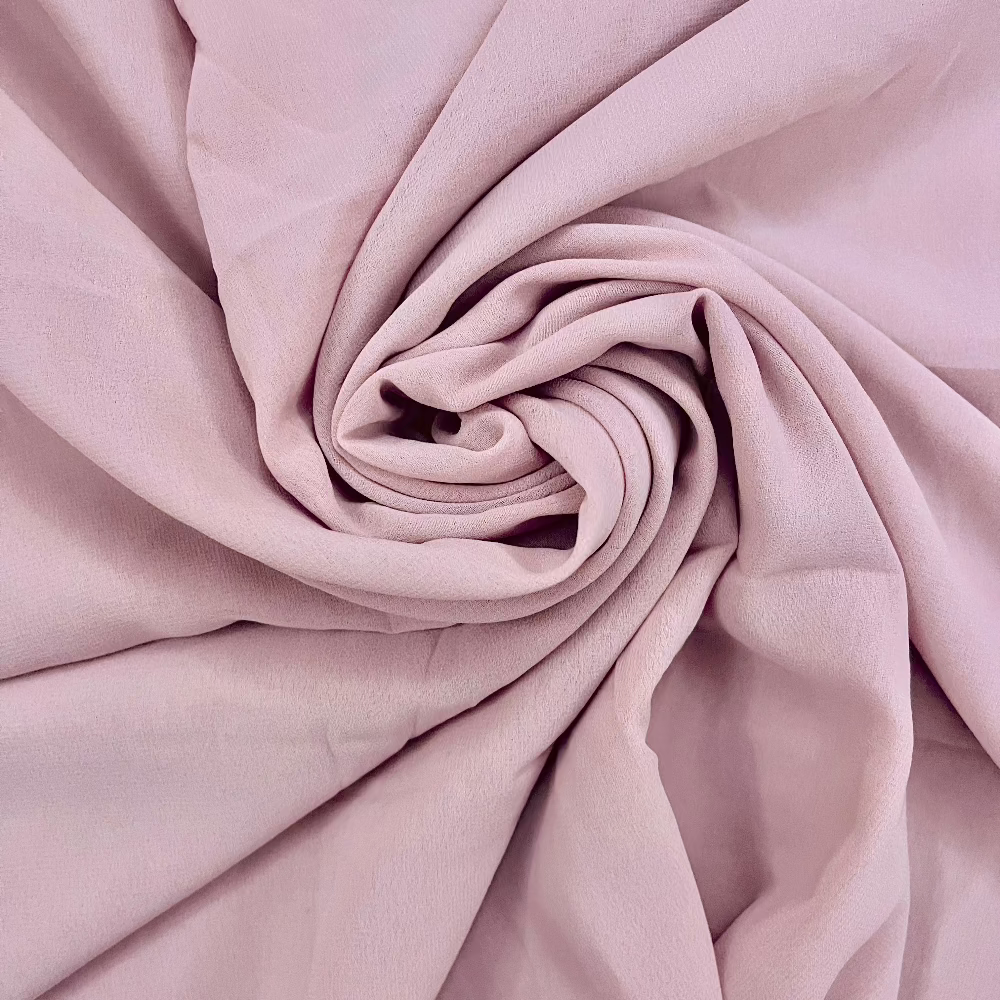 Premium Quality Imported Fabric 2-in-1 Chiffon Hijab with Attached Cap - Baby Pink | Nest Mart | Free Shipping