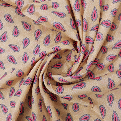 Full Length Random Printed Namaz Chaddar with Sleeves and Adjustable Naqab