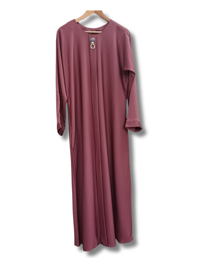 Dark Tea Pink Color Buckle Abbaya