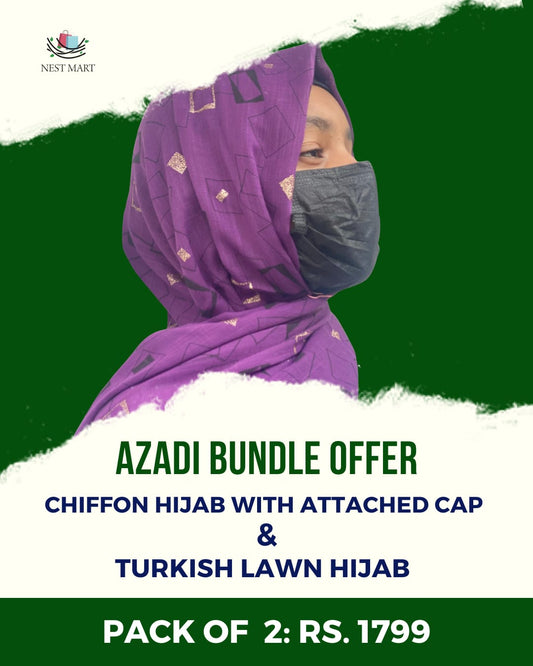 Deal 1: Chiffon Hijab Cap and Turkish Hijab